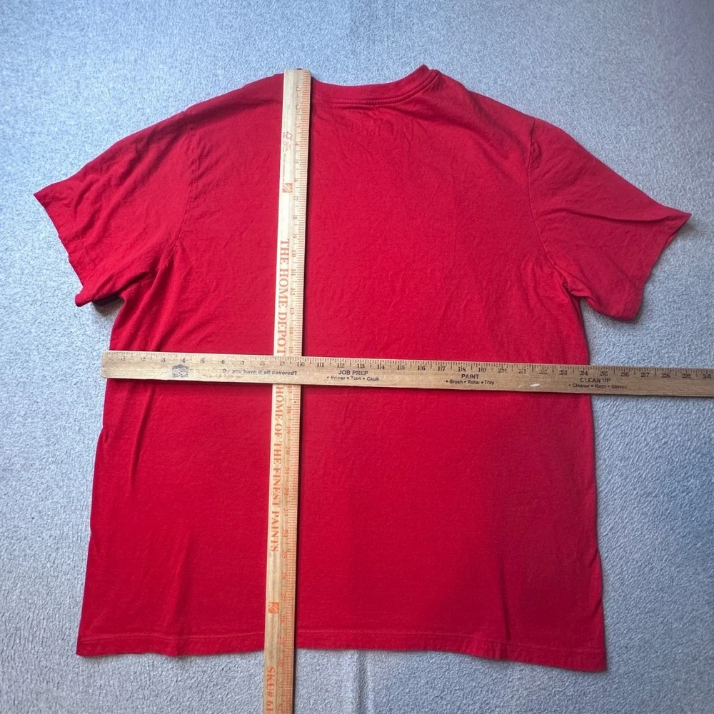 Nike T-Shirt Mens XXL Red Sportswear Graphic Swoosh Cotton 637586-RMF S/S
